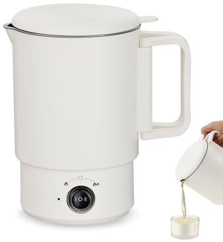 Elektrischer Wachsschmelzer für Kerze, 800ML Wachsschmelztopf DIY Kerzen Selber Machen Set Kerzenwachs Schmelztopf mit Klappbarer Griff Schmelztopf Kerzenwachs Wax Melter für Kerze (A)