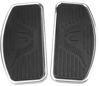 Cale Pieds Moto Repose-pieds avant et arrière larges pour pilote conducteur compatibles avec Yamaha Dragstar Kawasaki. Compatible Honda Shadow(Front)