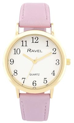 Ravel - Pastellfarbene Alltagsuhr für Damen - Analoges Quarzwerk - R0137