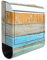 Design Briefkasten Maritimes Küstenflair 39x46x13cm Motiv Bretter Holz, Postkasten mit Zeitungsrolle, Wandbriefkasten, Mailbox, Letterbox, Briefkastenanlage, Dekorfolie, Größe: 46cm x 39cm