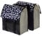 Basil Doppelpacktasche Urban Load, Black Reflective/White, 41 cm x 18 cm x 46 cm, 17739