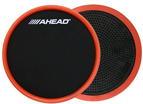 AHEAD ASHOPP Compact Stick On Practice Pad with Trim, Black/Red, 6-Inch