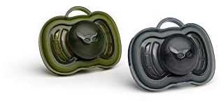 Herobility HPC000BG0201 Schnuller 0m+ (2 Pack), schwarz