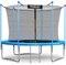 Trampolin 183 cm 6 ft mit Sicherheitsnetz Innennetz und Einstiegsleiter Neo-Sport PRO Gartentrampolin