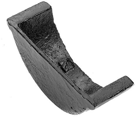 Alumasc Apex Cast Iron Gutter 125mm 5 Half Round HG50/SE/E Stopend Ext Primed Black/Black (Black Primed)