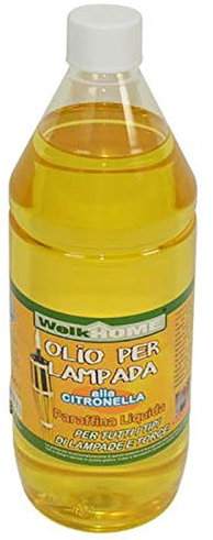 Bottiglia Olio alla Citronella 1 Litro per Torce Fiaccole Anti Zanzare Flacone 1000 ml