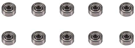 Kugellager 3X10X4, Geschirmte Wytino-Lager, 10 Stück 3 x 10 x 4 mm Carbon Chrom Chrom Steel Geschirmte metrische abgedichtete Lager 623ZZ