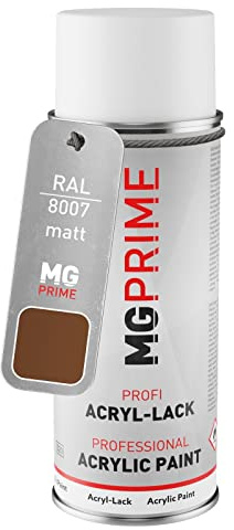 MG PRIME RAL 8007 Rehbraun/Fawn brown matt Acryl-Lack Spraydose | Sprühdose 400 ml, schnelltrocknend