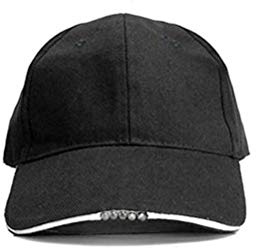 Schimer Light Peaked Cap with 5 Highpower (LED Cap), 100% Cotton, One Size Camo Camo Hunting Jungle Fishing Hat, Vintage Hat, Adjustable Hip Hop Hat, Unisex