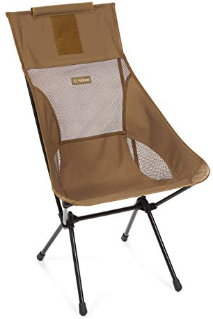 Helinox Sunset Chair | Mit seinem erweiterten Design ist Dieser Stuhl möglicherweise die ultimative Kombination aus Verstaubarkeit, Komfort und Unterstützung (Coyote Tan)