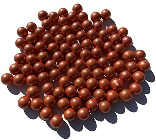 FAIRY TAIL & GLITZER FEE 90 Stück 500g Orange Glasmurmeln Murmeln 16mm Glas-Steine Murmel Vasen-Füllungen Murmeln Glitzersteine Dekoschalen Murmelspiel Glas