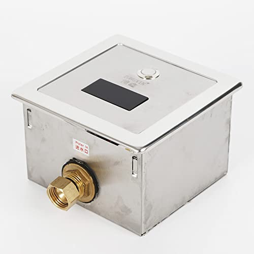 Acesunny Valve de toilettes murale avec capteur infrarouge automatique pour urinoir et urinoir - Valve de rinçage automatique - Capteur infrarouge 0,1 MPa - 0,6 m