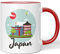 JUNIWORDS Tasse, Japan Wahrzeichen, Rot (1007258)