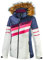 Black Crevice Damen Skijacke, dunkelblau/weiß/pink, 40