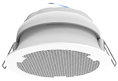 Splin Ceiling Embedded Mount Stand Compatible with Smart Speaker Alexa Echo Dot 4th and 5th gen., Amazon, and HomePod Mini, Apple— Model Classic Built-in (White)