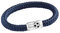 Paris Montana Fußball Segeltau Fan Armband Magnetverschluss Fußball Gravur 8mm Durchmesser (Dunkelblau, 22)