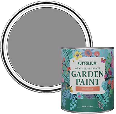 Rust-Oleum Purple Mould-Resistant Garden Paint In Satin Finish - Iris 750ml