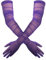 TOYMIS Damen Lange Handschuhe, 1920s Sexy Transparente Handschuhe Elegante Lange Opernhandschuhe Mesh-Tüllhandschuhe Tanzhandschuhe für Kostümparty Halloween-Abend (Lila)