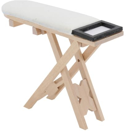 Garneck Table à Repasser Miniature pour Maison De Poupée Modèle Chic Et Pratique Décoration Vividement Détailée pour Accessoire De Maison Miniature