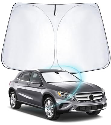 WEIPIN Parasol Compatible con Mer-cedes Ben-z GLA X156 2013-2019 2020, Parasol de Coche para Parabrisas Delantero para Mer-cedes X156 Accessori con refrigeración Anti UV, protección Interior