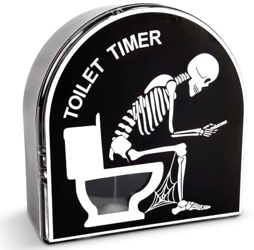 Audasi Clessidra da 5 Minuti WC Timer Timer Cucina Creativa Clessidre per Toilette Regali divertenti per Uomini Marito Papà Regali Compleanno Regali di compleanno e Halloween