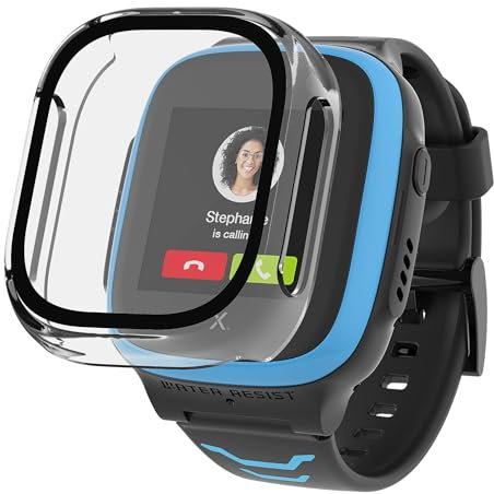 Schutzhülle kompatibel mit Xplora X5 Play – Hartschale, transparente Schutzhülle, Hartglas, Smartwatch Phonillico®