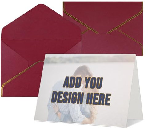 RoPox große, personalisierbare aufklappbare Geburtstagskarte,Design Personalisierte Hochzeitskarte.Karte zur Hochzeit mit Namen,Personalisierte Foto Geburtstagskarte Weihnachtskarten Valentinstag