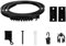 Qezodsx Flexible, Biegbare Vorhangschiene, Decken- und Wandmontage, Schwarze, Gebogene Hochleistungs-Schiebevorhangschiene für Wohnmobile, 2 Meter