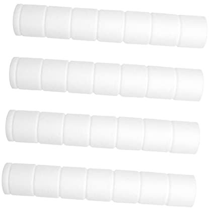 ORFOFE 4 Stück Duschfilter Wannensieb Wasserfilter Badewanne Wasserenthärter Filter Haushaltsbadfilter Badewannenfilter Wasserreiniger Duschsieb Duschwasserenthärter Duschzubehör Weiß Pp