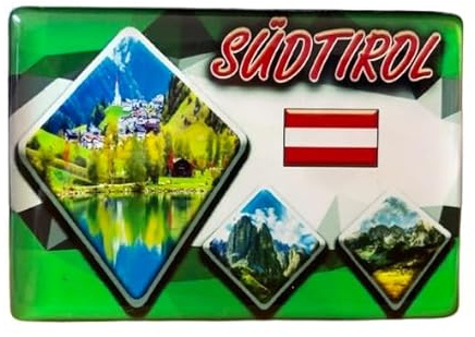 Tirol Magnet, Südtirol Souvenir,Österreich Geschenkartikel, Österreich Souvenir