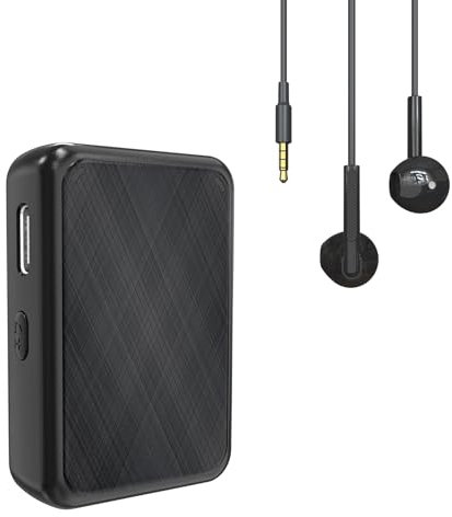 Amplificatore acustico ricaricabile, amplificatore sonoro personale, per orecchie, anziani, adulti, con auricolari, microfono direzionale per cuffie