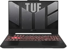 ASUS TUF Gaming A15 Laptop da gioco, 15,6 FHD 144Hz, visualizzazione 100% sRGB, GeForce RTX 4060, AMD Ryzen 5 7535HS, 16GB DDR5, 512GB PCIe SSD, Wi-Fi 6, Windows 11, FA507NV-EH53