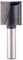 8 mm Shank Bottom Cleaning Dado Router Bit 5-18 mm Wood Cutting Tool 8x18 mm, Black
