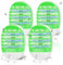LEKEFETO 4 lampade per zanzare, a presa UV, per insetti elettrici, per zanzare, per mosche, zanzare, tarme – verde