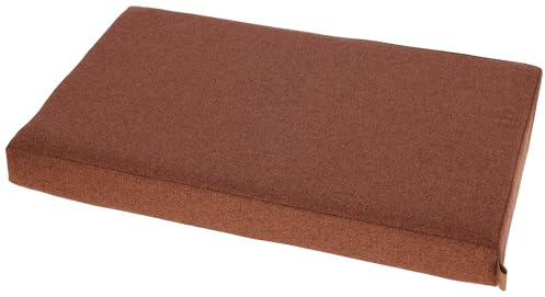 Kerbl Pet Memory-Foam Matratze Oliver, Für Hunde mit Gelenkproblemen, Orthopädisch, Waschbarer Bezug, Made in Italy, Braun, 80x50x8 cm