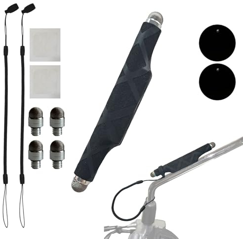 Rewtrux Motorcycle Stylus Pen, Magnetic Stylus, Phone Stylus for Motorcycle, Glove-Friendly Pen, Anti-Loss Strap, Metal Plates, Replacement Tips, Protective Film, Motorcycle Accessories