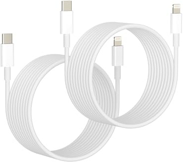 20W Cavo Caricatore Rapido USB C a Lightning 2M (2pack) per iPhone 14 13 12 11 Pro Max per Apple MFi Certified Tipo C Rapida Ricarica per iPad Auto Dati 2metri Cable Lighting Caricabatterie Accessori