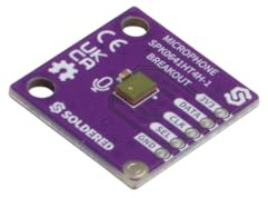Soldered MEMS I2S Mikrofon SPK0641HT4H Sensor Breakout Board | 3,3V | Made in EU | 333357