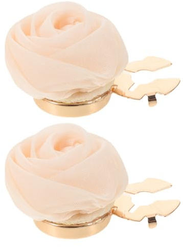 HEMOTON Lot De 2 Boutons De Manchette Fleur De Rose Couvre-Boutons Amovibles Bijoux Boutons Pour Femmes Accessoires Pour Chemises Habillées Mariage Soirée Et Événements Professionnels