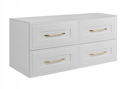 Rodan Moderne Möbel - Schrank Weiß - Möbelstück - Bastelregal – Bastelplatte 160,6 x 58,6 x 46 cm
