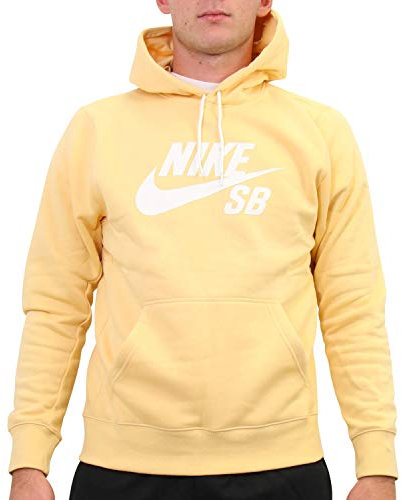 Nike Herren Sweatshirt M NK SB ICON Hoodie PO ESSNL, Celestial Gold/Summit White, M, AJ9733