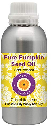 Deve Herbes puro olio di semi di zucca (Cucurbita pepo) 100% naturale qualità terapeutica pressato a freddo