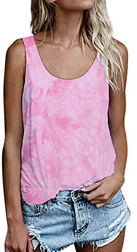 Damen Shirts Ärmellose Sommer Tunika Loose Fit Tank Tops