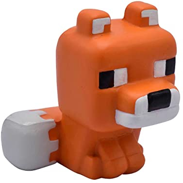 Just Toys LLC Minecraft Anti-Stress-Figur Mega Squishme Serie 3, Fuchs, 15 cm