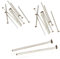 Set di 300 perni in acciaio inox da 50 mm, 40 mm, 30 mm x 0,7 mm, argentati, per testa e perle