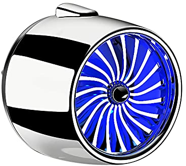 iSpchen Auto Air Vent Aromatherapie mit LED-Licht Klimaanlage Kühler Lüfter Air Outlet Ventilator Aromatherapie Clip Universal Auto Duft Diffusor Lufterfrischer Parfüm Lüfter