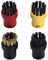 4 Pièces Nettoyeur Vapeur Brosse Ronde Nettoyeur Vapeur en Nylon Brosse Brosses de Nettoyage à Vapeur Nettoyeurs Vapeur Ronde Accessoire pour Nettoyeur Vapeur Karcher SC1 SC2 SC3 SC4 SC5 CTK10