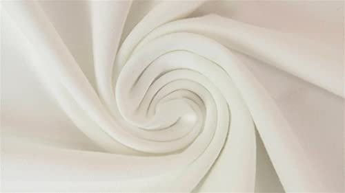 Jersey Yara Uni 220g/m² 1 m Schritte, Stoffe Meterware, Öko-Tex Baumwolljersey (Ecru-1351)