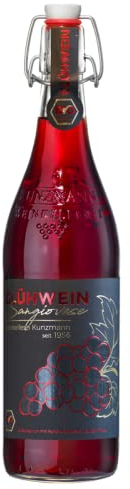 Kunzmann Sangiovese Bio Glühwein 1 x 0,75l Flasche - das ökologische Premiumprodukt aus der italienischen Traube - für Veganer geeignet