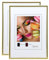 IDEAL TREND New Lifestyle Set Bilderrahmen Wanddeko Collage Poster Rahmen 2er 3er 5er Pack: Farbe: 2er Pack Gold | Format: 50x70